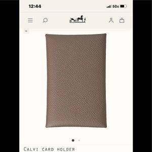 SOLD💕Brand New Hermes Calvi Card Holder